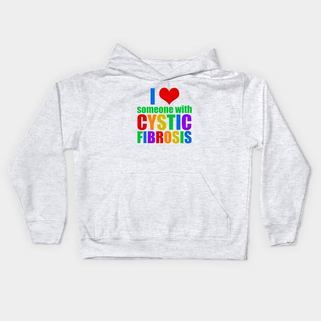 Cystic Fibrosis Love Kids Hoodie by epiclovedesigns